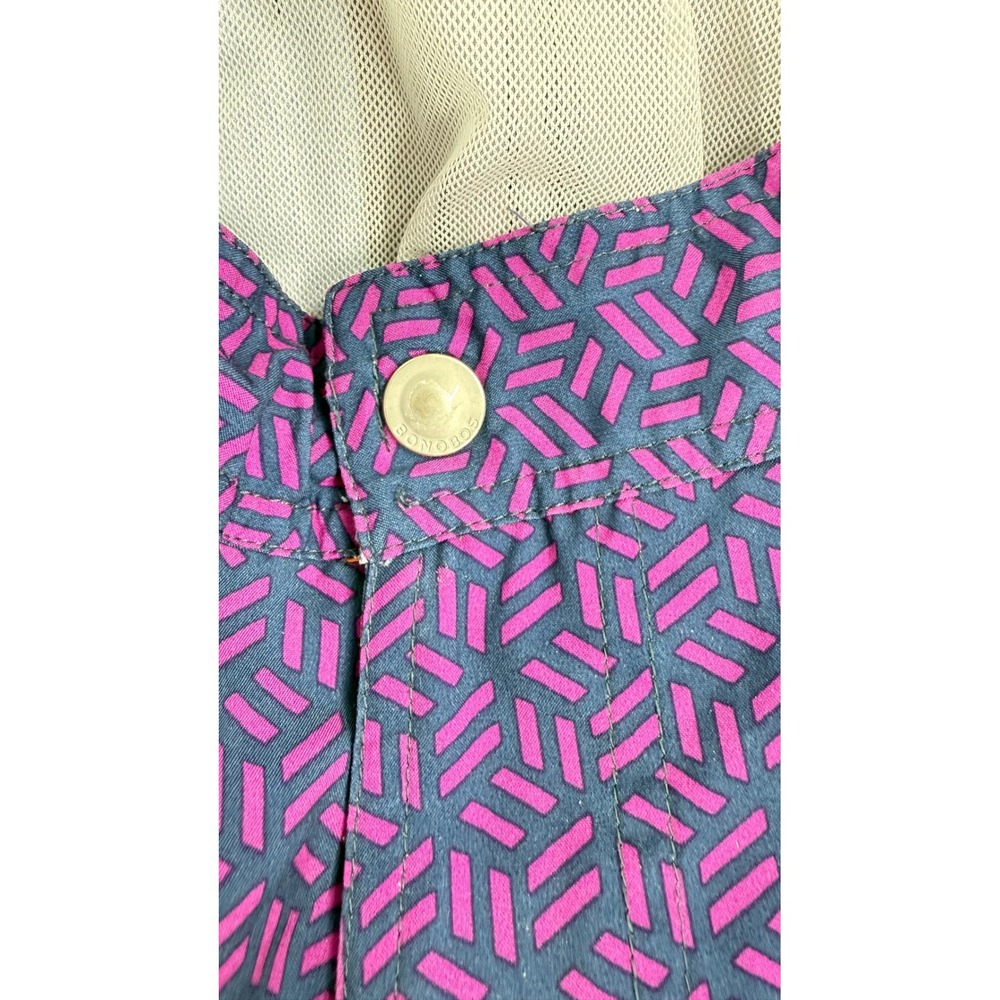 Bonobos Mens 9 Inch Inseam Swim Trunks Pink Navy Geometric Maze Shorts Size‎ 30 - Picture 2 of 6